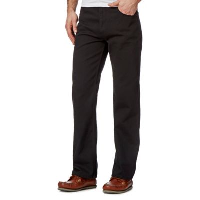 Maine New England Big and tall dark grey heavy texture trousers